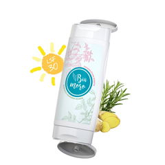Duopack tube zonnebrancrème en douchegel rozemarijn-gember | factor 30 voor gevoelige huid | 2 x 50 ml in 1 tube