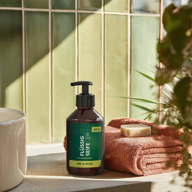 Handpomp met handzeep gember-limoen 250 ml - Standaard