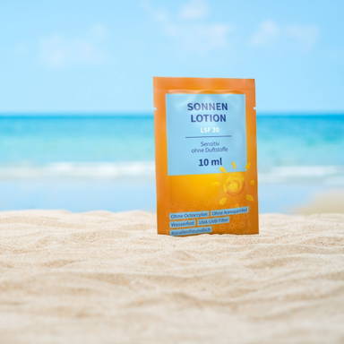 Sachet zonnebrandcrème | factor 30 voor gevoelige huid | 10 ml - Standaard