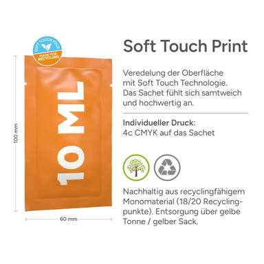 Sachet zonnebrandcrème | factor 30 voor gevoelige huid | 10 ml - Standaard