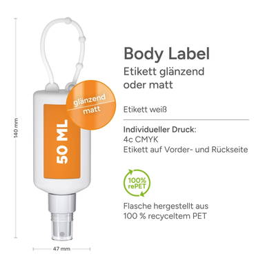 Bumper sunscreen spray | factor 50 | 50 ml - White