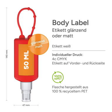 Bumper sunscreen spray | factor 50 | 50 ml - Red