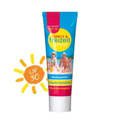 Crème solaire en tube avec bouchon à vis | indice 30 | 25 ml | couleur unie - Standard