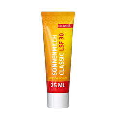 Tube Zonnebrandcrème met schroefdop | factor 30 | 25 ml | full color