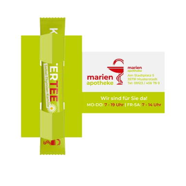 Theestick voor 1 kop thee met kaart - Tea-v-card