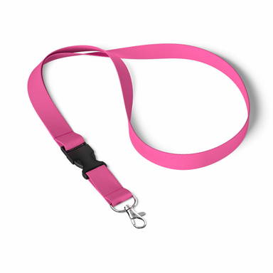Polyester lanyard with buckle - Violet red
