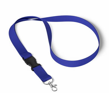 Lanière en polyester avec boucle - Bleu Reflex c