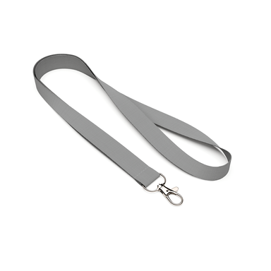 Polyester-Lanyard aus recycelten PET-Flaschen - Kühles Grau 6 c