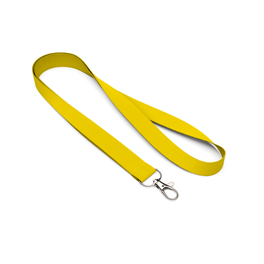 Polyester-Lanyard aus recycelten PET-Flaschen - Helles Gelb