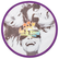 Opvouwbare frisbee met full color print 25 cm - Magenta violet