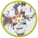 Opvouwbare frisbee met full color print 25 cm - Citrusgroen