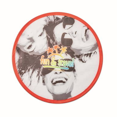 Collapsible frisbee with full-color print 25 cm - Medium scarlet