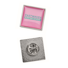 Vierkante metalen pin met doming