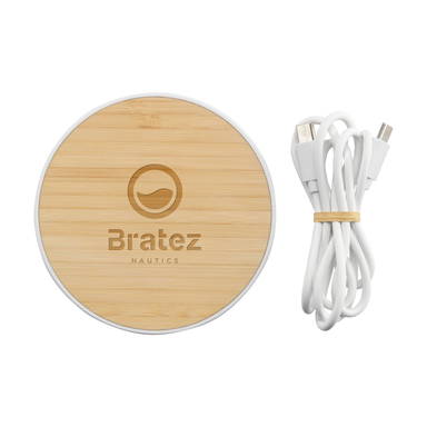 Bamboo 15W Wireless Fast Charger draadloze snellader