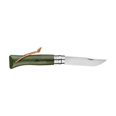 Opinel Colorama No 08 zakmes in een  riemetui