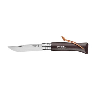 Opinel Colorama No 08 zakmes in een  riemetui
