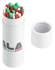 Cilindrische luciferdoos JET 32 L – ⌀ 32 x 110 mm, 30 lucifers