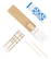 Mapje met 5 tandenstokers | 25 x 67 mm - Wit