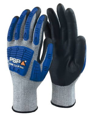 PSP Cut protect impact pro werkhandschoen - Grijs / zwart / blauw