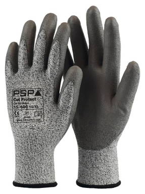 PSP Cut Protect D PU Work Glove - Gray