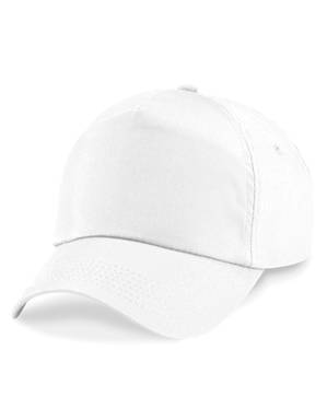 Beechfield 5 panel kinder cap - White