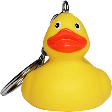 Sleutelhanger badeendje - Yellow