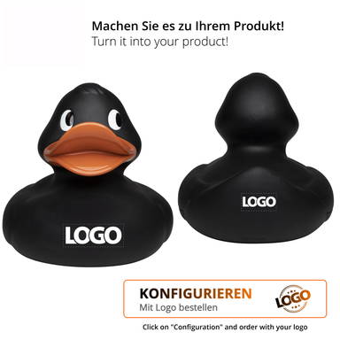 XXL Badeente 30 cm - Schwarz