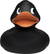 XXL badeend 30 cm - Black