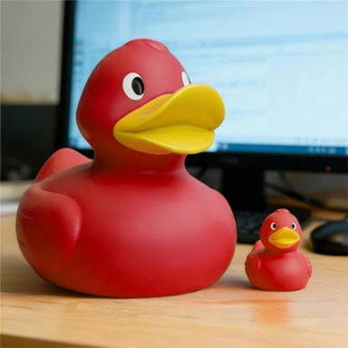 XXL Badeente 30 cm - Rot
