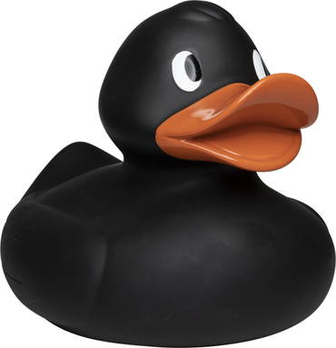 XXL Badeente 30 cm - Schwarz