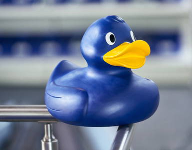 XXL Badeente 30 cm - Blau