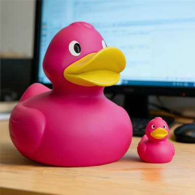 XXL Badeente 30 cm - Rosa