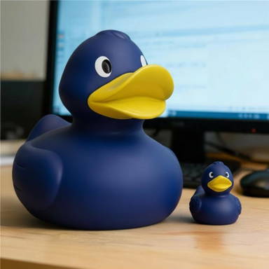 XXL Badeente 30 cm - Blau