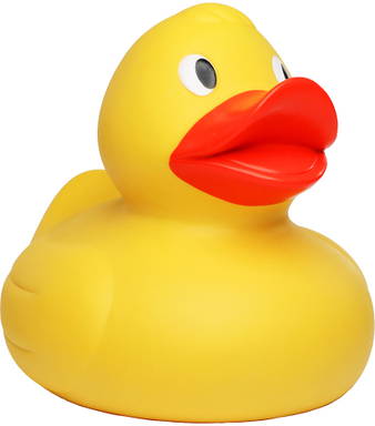 XXL Badeente 30 cm - Gelb/orange