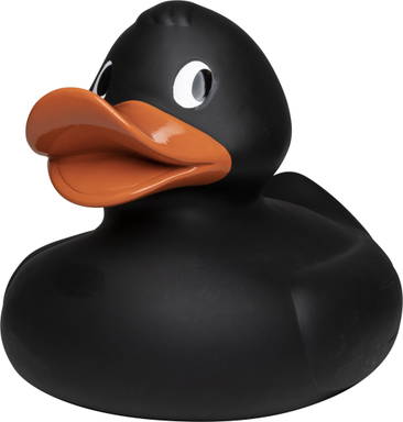 XXL Badeente 30 cm - Schwarz