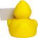 Badeend met stadsbord - Yellow/orange