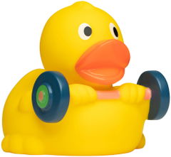 Gewichtheffer badeend