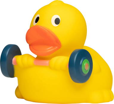 Weightlifter rubber duck - Multicoloured