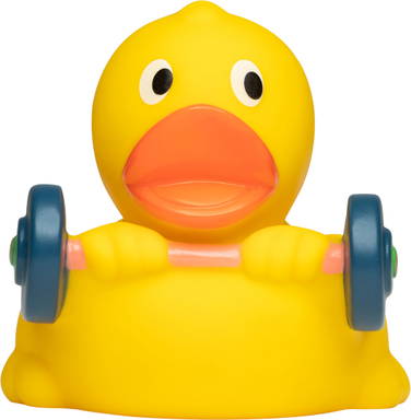 Weightlifter rubber duck - Multicoloured