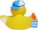 Beach rubber duck - Multicoloured