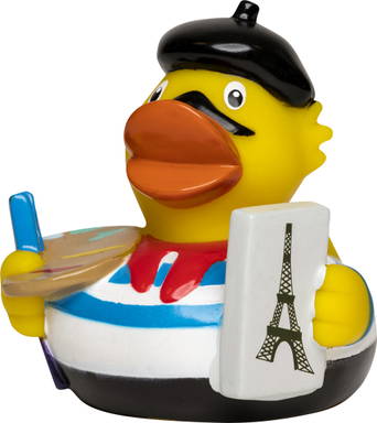 Paris Badeente - Mehrfarbig