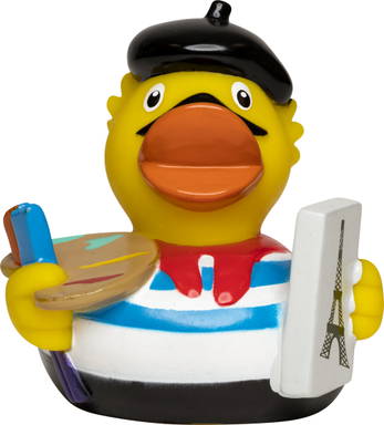 Paris Badeente - Mehrfarbig