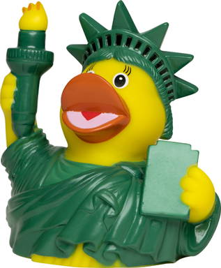 New York Badeente - Mehrfarbig