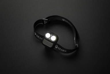 Gear X RCS recycled plastic hoofd lamp met motion sensor