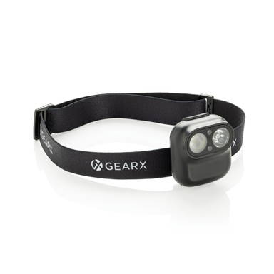 Gear X RCS recycled plastic hoofd lamp met motion sensor