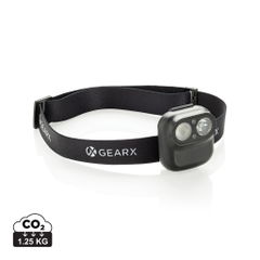 Gear X RCS recycled plastic hoofd lamp met motion sensor