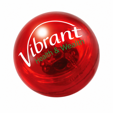 Flummi mit Licht 49 mm - Rot