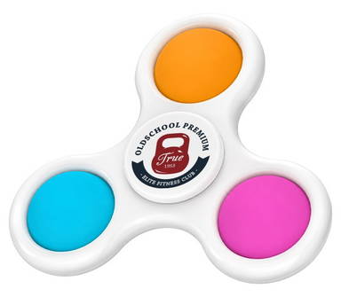 Spinner antistress triplo - Bianco