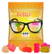 Mini bag gevuld met snoep | 70 x 84 mm - Transparent