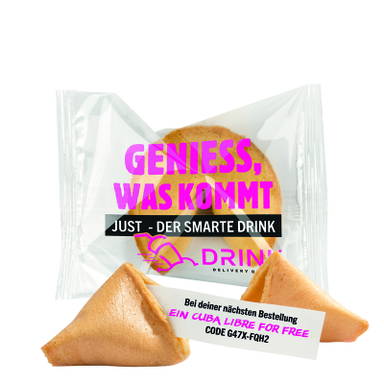 Bis zu 54 eigene „Glückstexte“ inklusive - Transparent